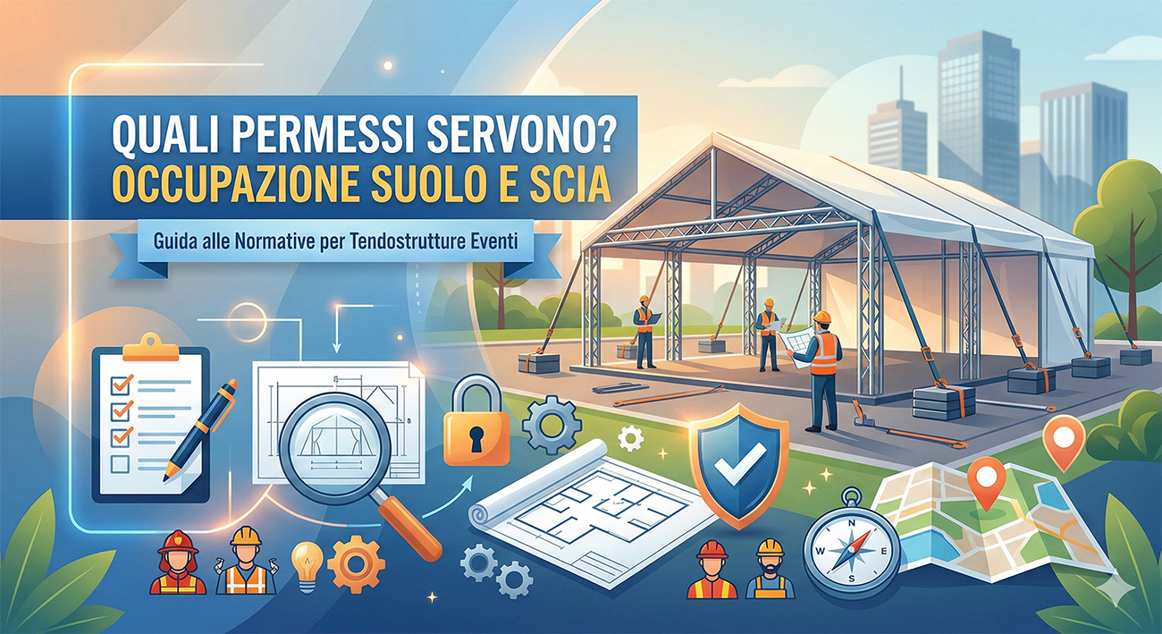 Sicurezza e Normative: Tutto quello che devi sapere sui Permessi per Tendostrutture